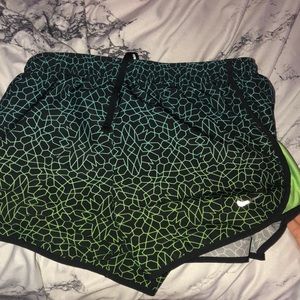Green nike shorts
